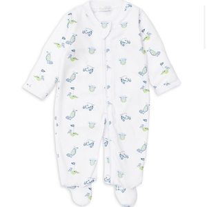 NWT Kissy Kissy Golf Print Footie Newborn Baby Onesie with Bib